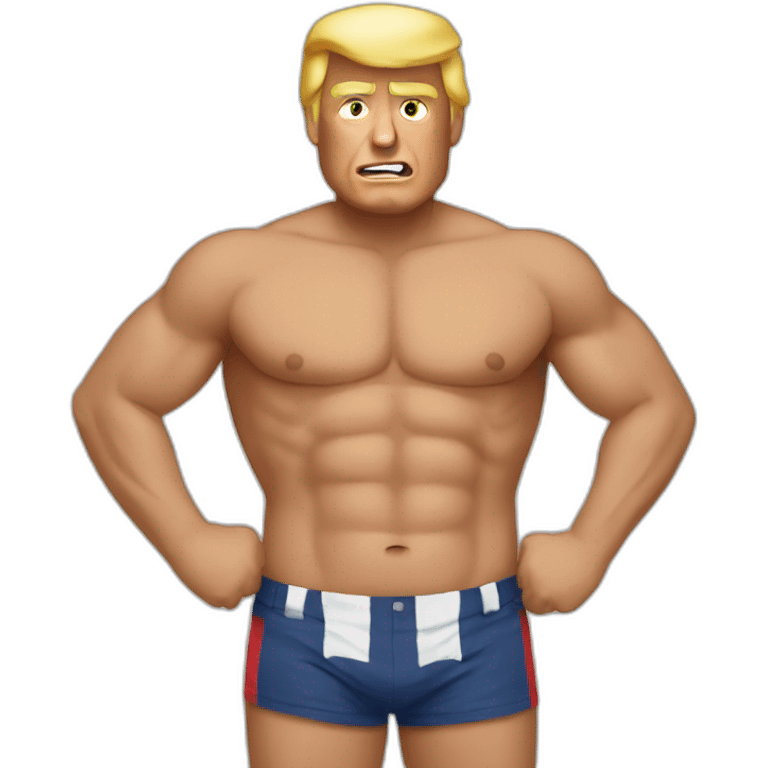 Trump shirtless emoji