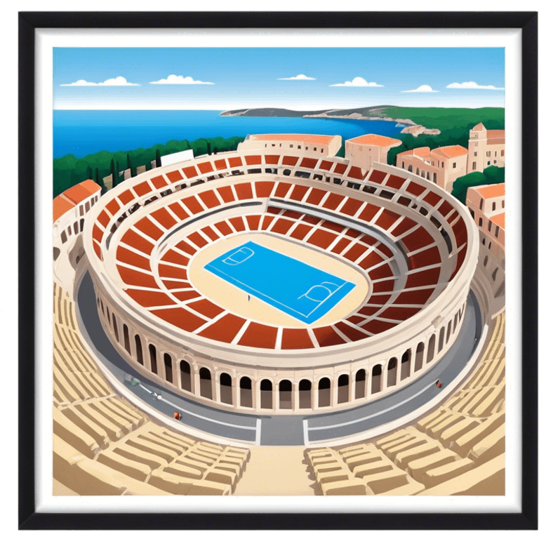 Cinematic Realistic Pula Arena, Croatia emoji emoji