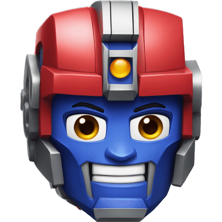 optimus prime cartoon face emoji