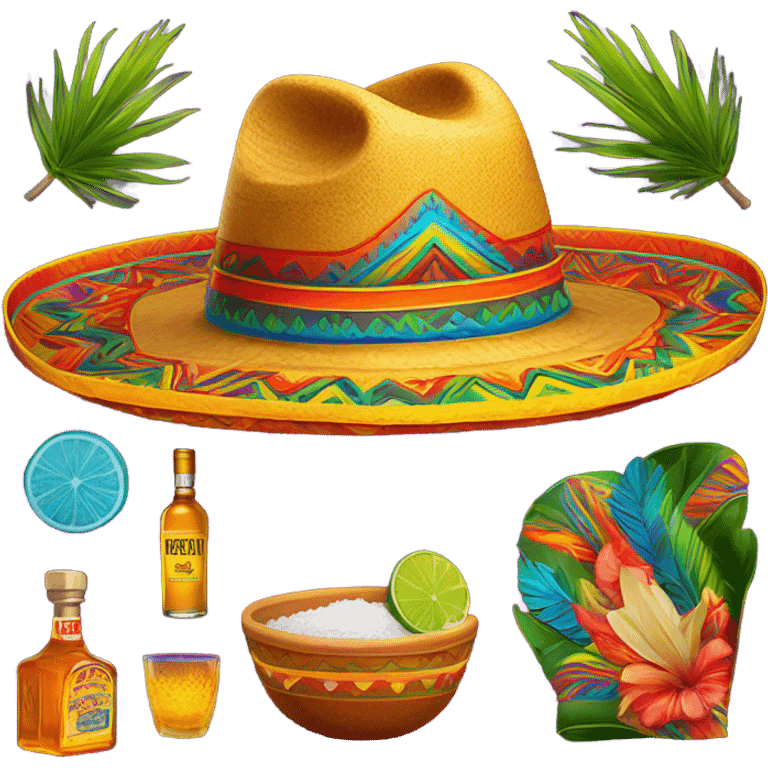 Sombrero tequila  emoji