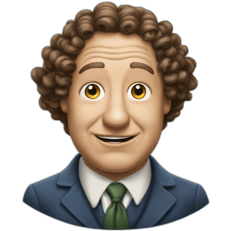 Curly joe of the three stooges emoji