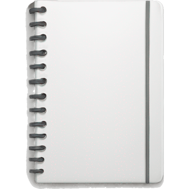 White notebook emoji