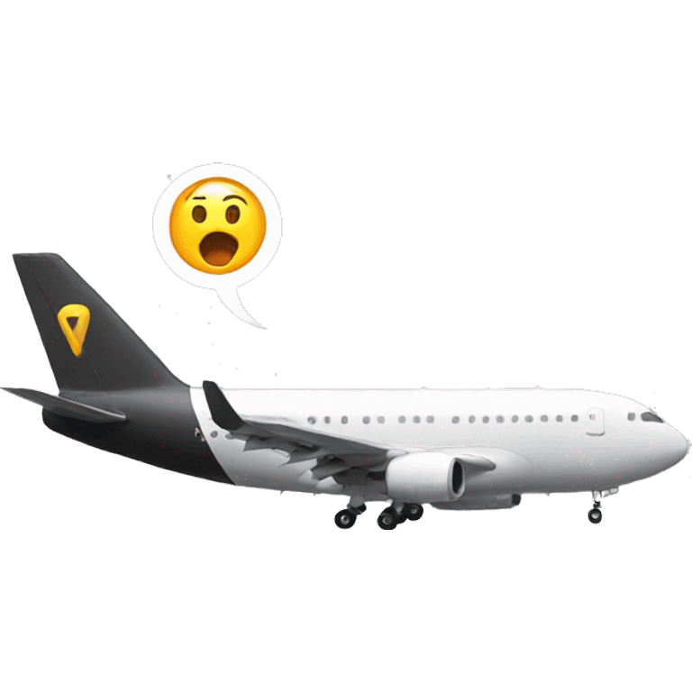 shocked emoji airplane emoji