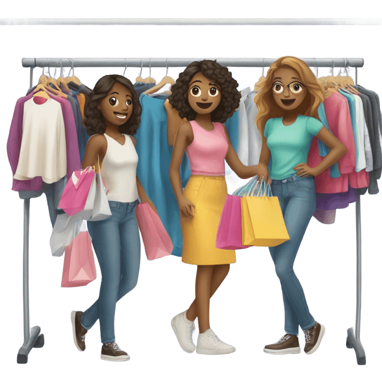 girls shopping  emoji