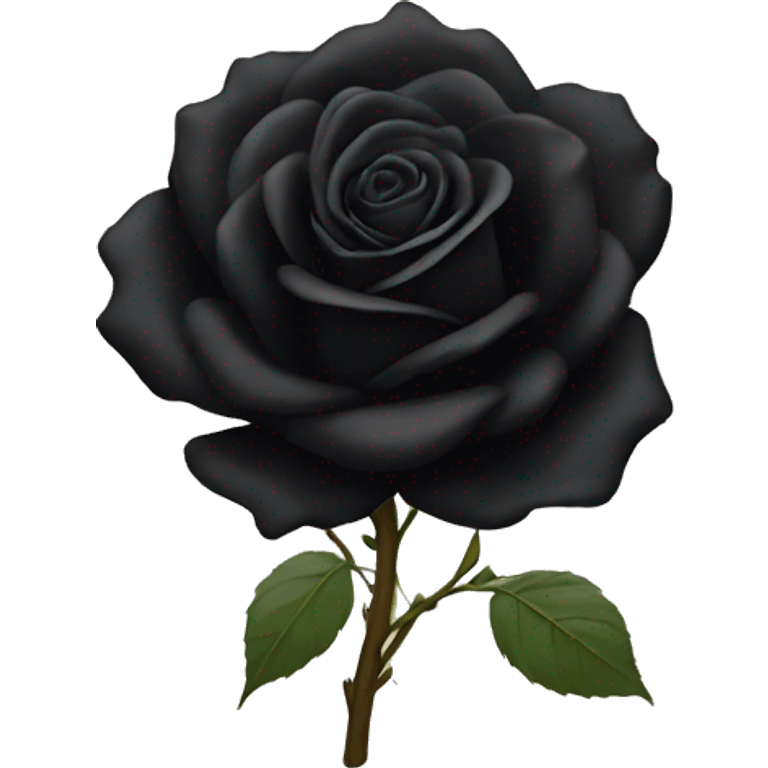 Black rose emoji