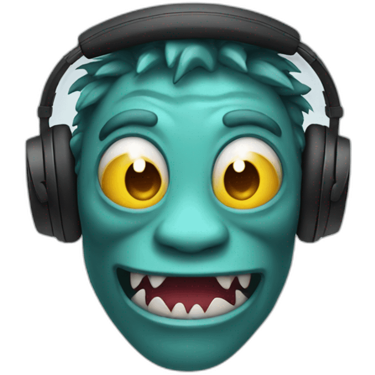 monster with headphones emoji