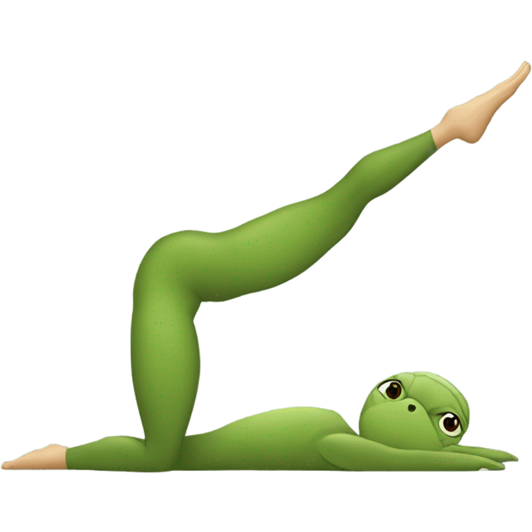 I want a turtle doing yoga emoji