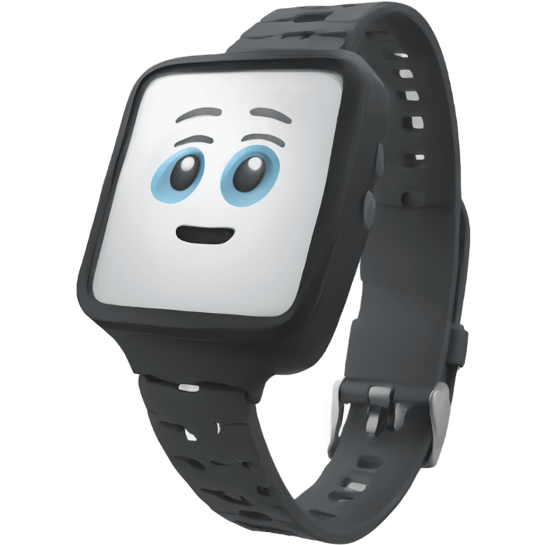 AI watch with virtual teacher emoji