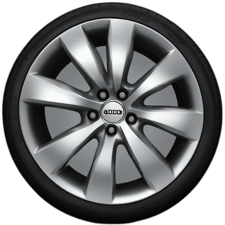 nice modern audi wheel  emoji