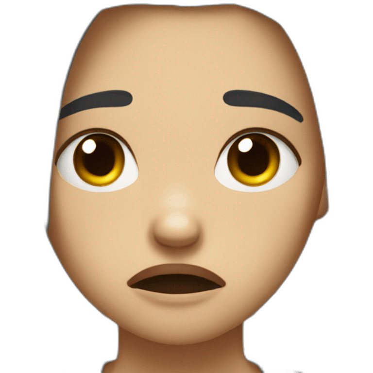 Angry and  crying girl  emoji