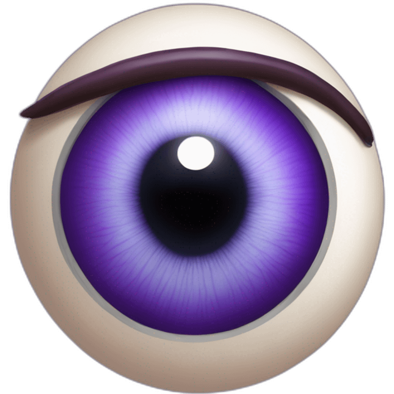 majestic godly violet iris eyeball serious intense symmetrical knowledgable emoji