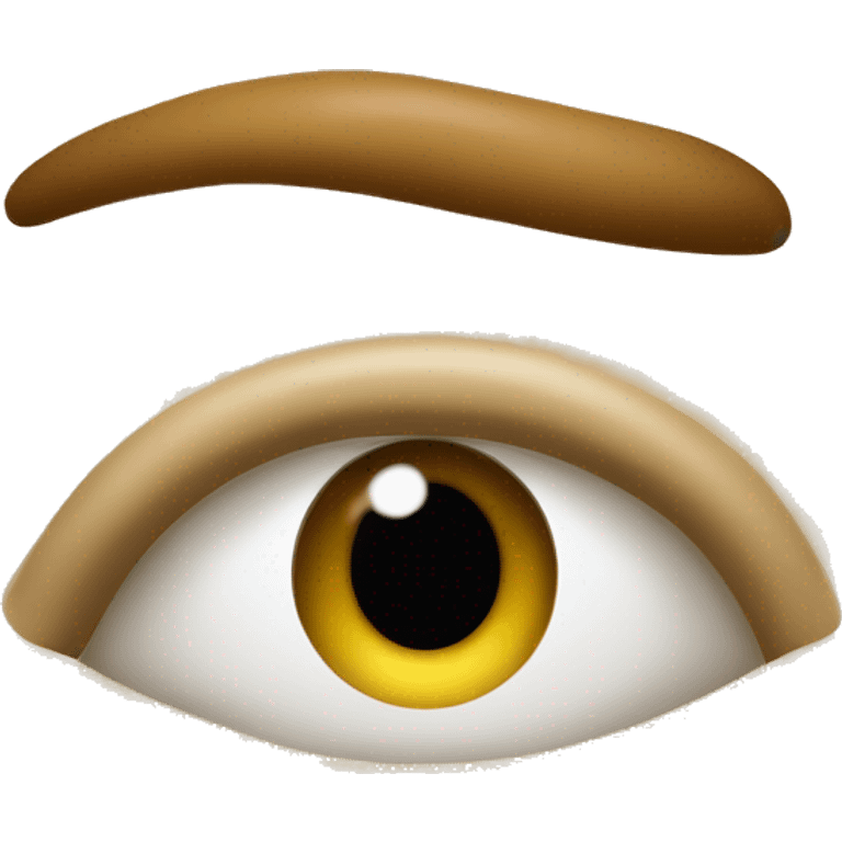 Create an emoji of a face pulling down its lower eyelid with one finger, a skeptical expression typically used to show disbelief or suggest someone is lying. emoji