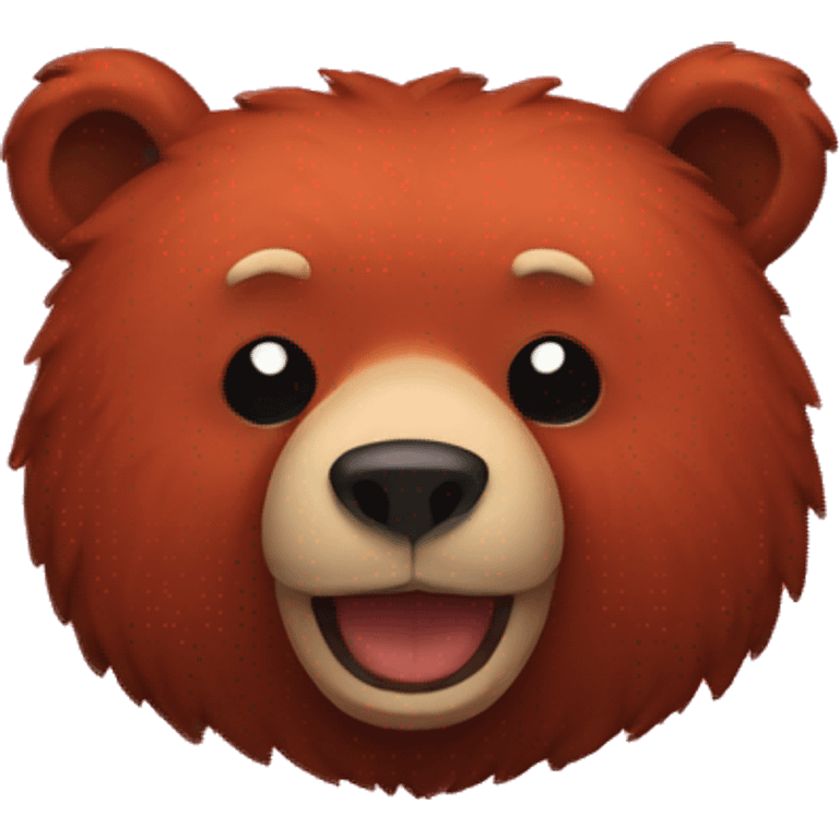 red bear emoji