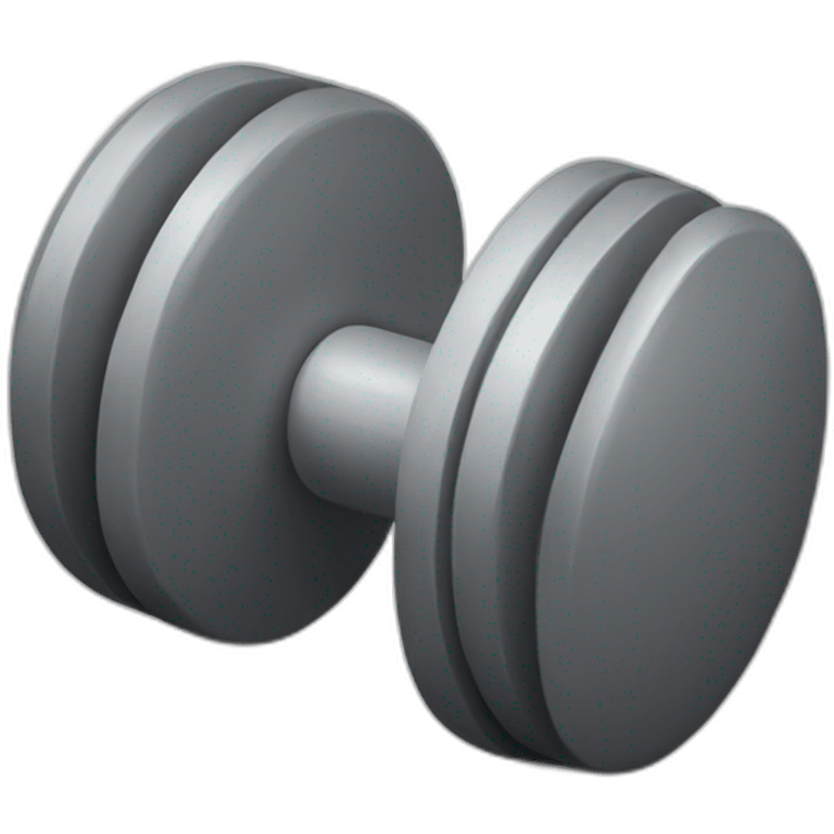 gray dumbell emoji