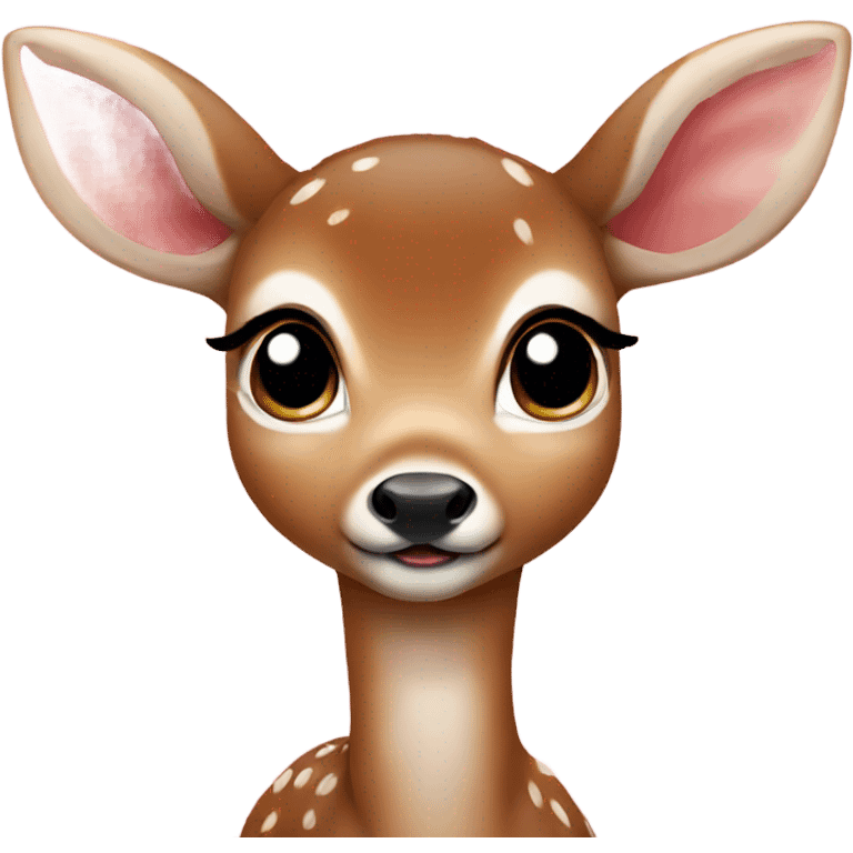 baby deer with rosey cheeks emoji