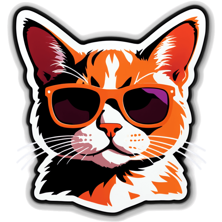 Cat with sunglasses emoji