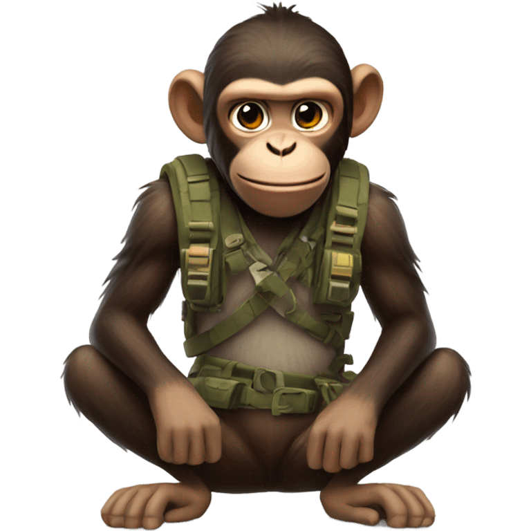 Monkey playing Fortnite  emoji