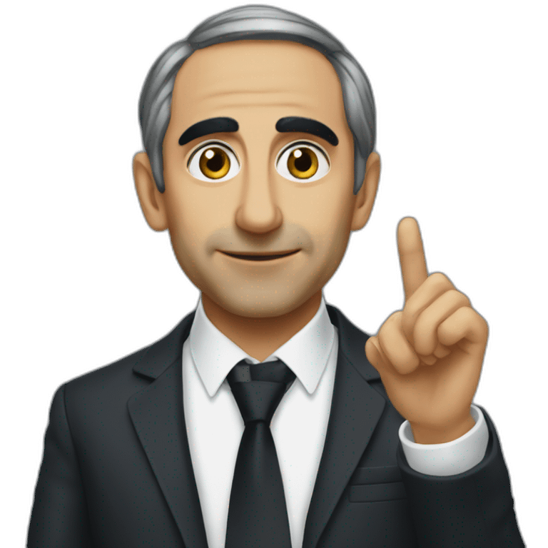 Zemmour doigt d'honneur emoji