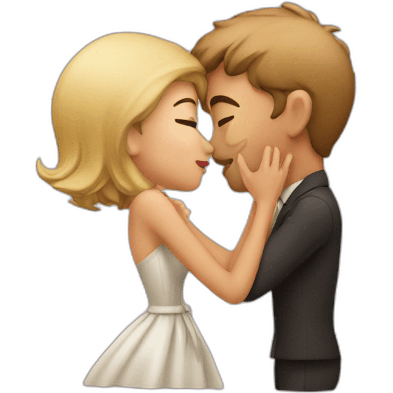 Kissing my wife emoji