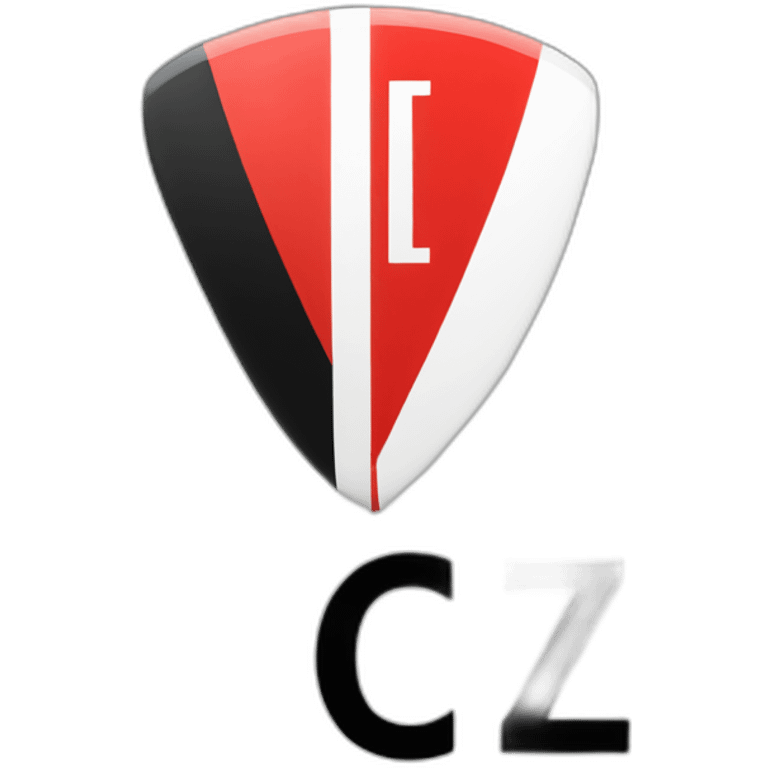 logo of a club with colors red and blck and white named FCZ emoji