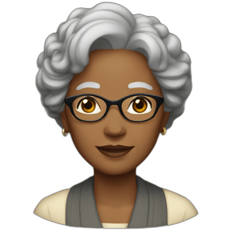 Nana Ōsaki as a black women emoji