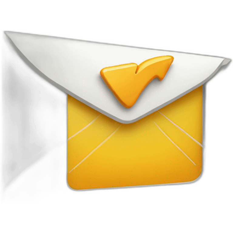 email with arrow going towards it emoji