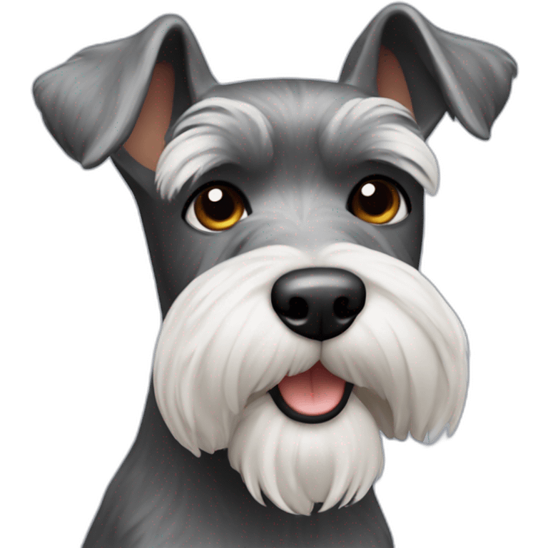 miniature schnauzer dog emoji