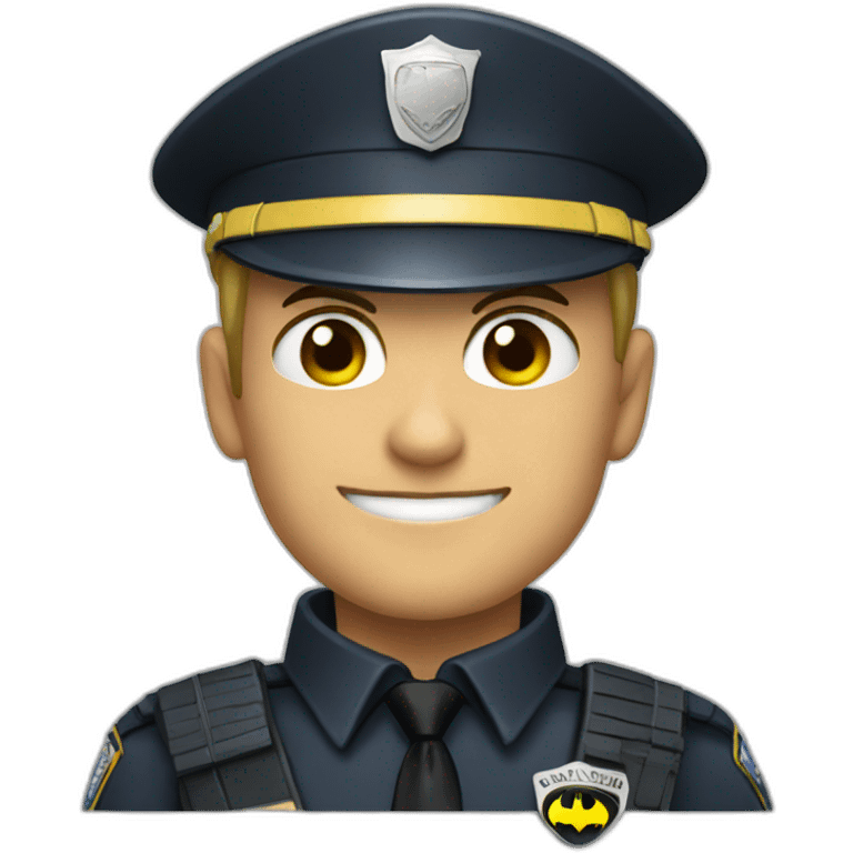 Batman is policeman emoji