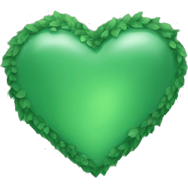 Forest green heart emoji