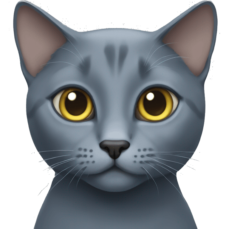 Russian Blue cat emoji