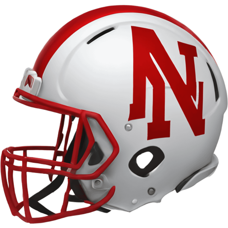 Nebraska corn huskers football helmet  emoji