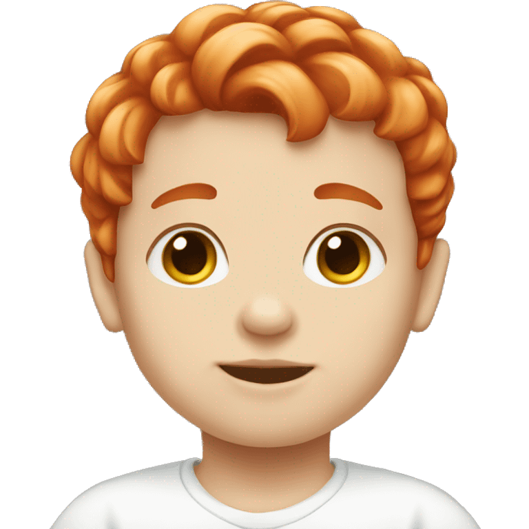 White baby boy red hair emoji