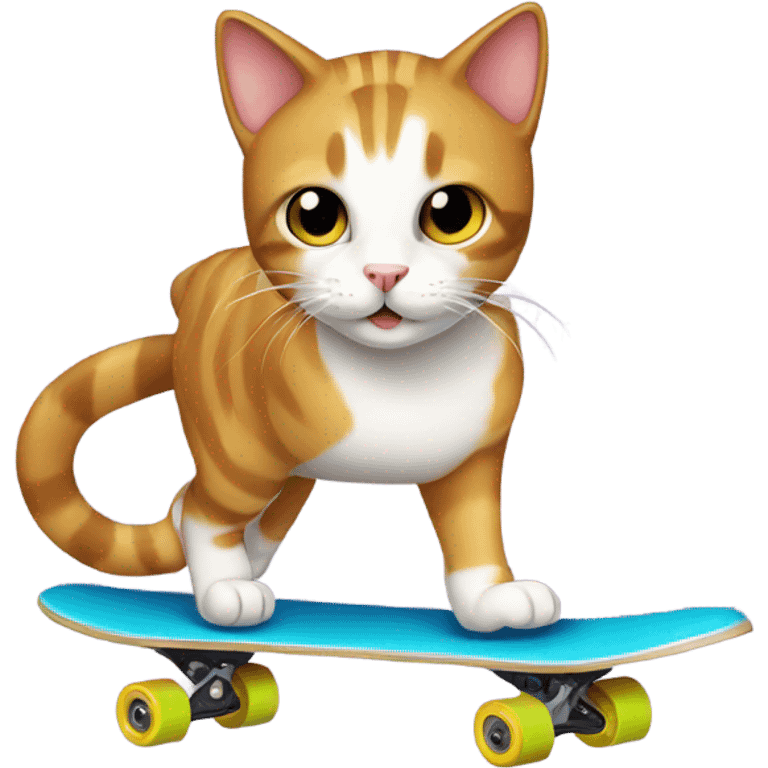 Cat skating  emoji