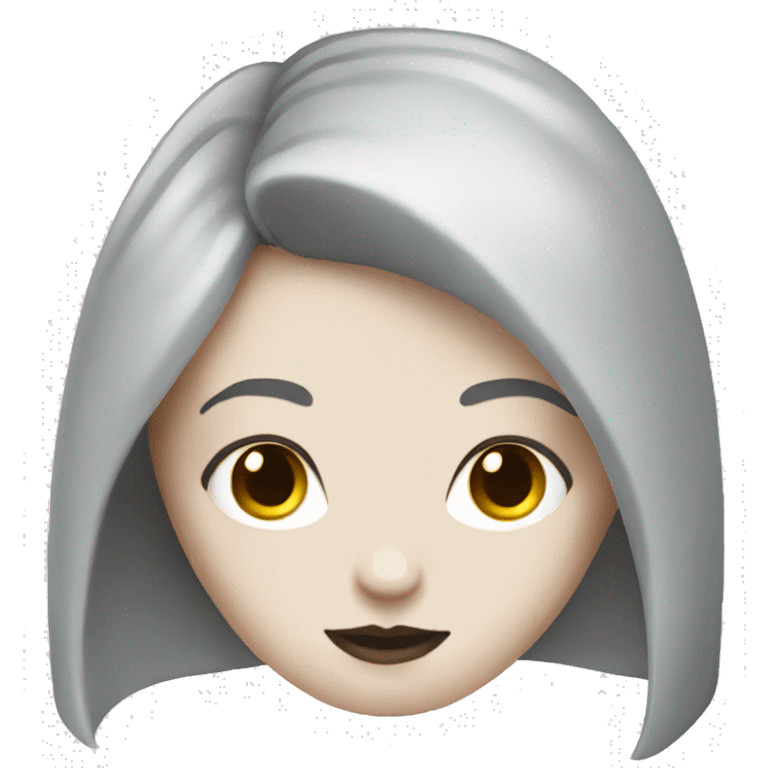 pale-skin redhead goth emoji