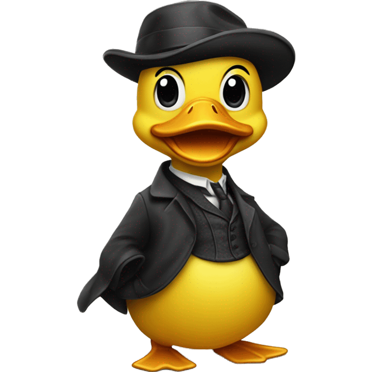 Yellow duck sherlock holmes emoji