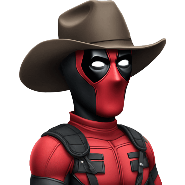 deadpool with cowboy hat emoji