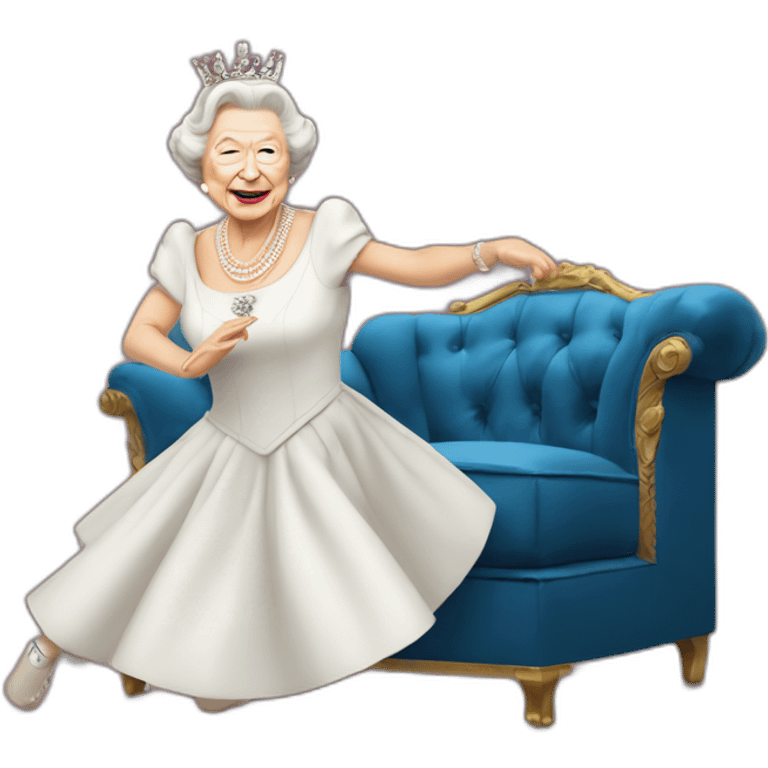 Queen Elizabeth II break dance emoji