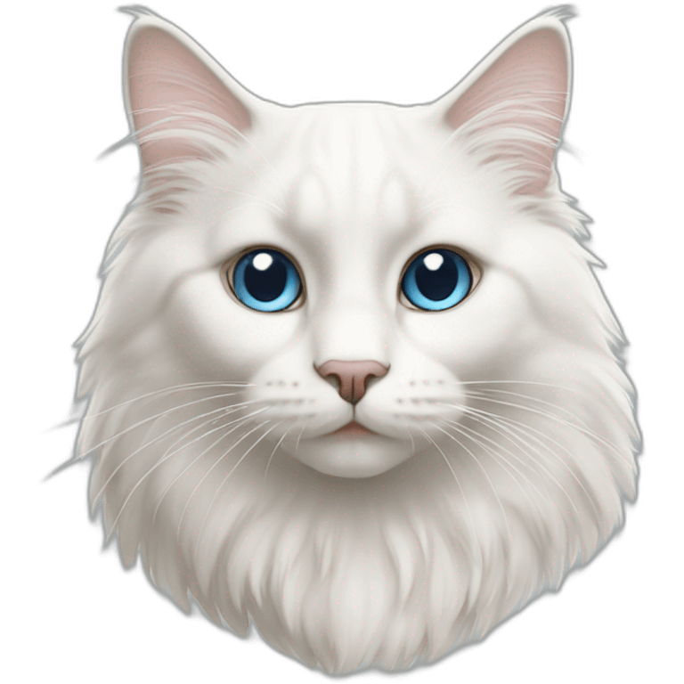 white ragdoll cat emoji