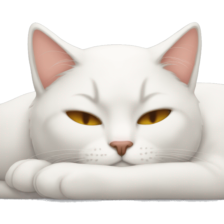 Cat sleeping emoji