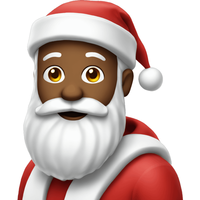 santa holding candy can emoji