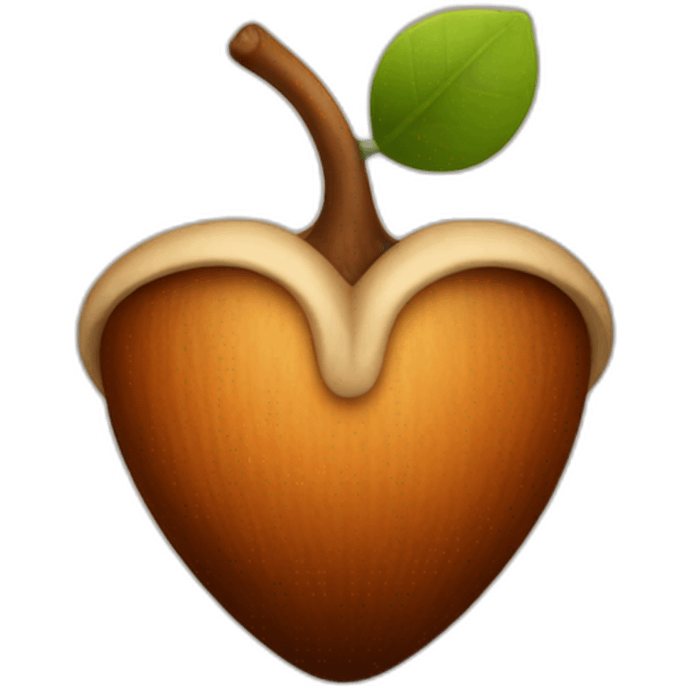 acorn on a body emoji