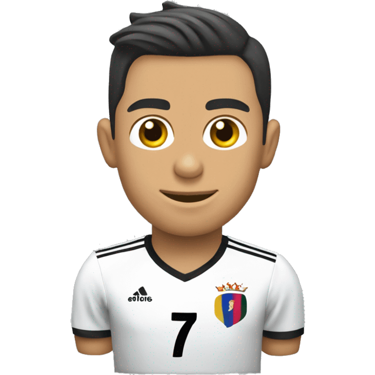 Cristiano ronaldo con la polera del colo colo emoji