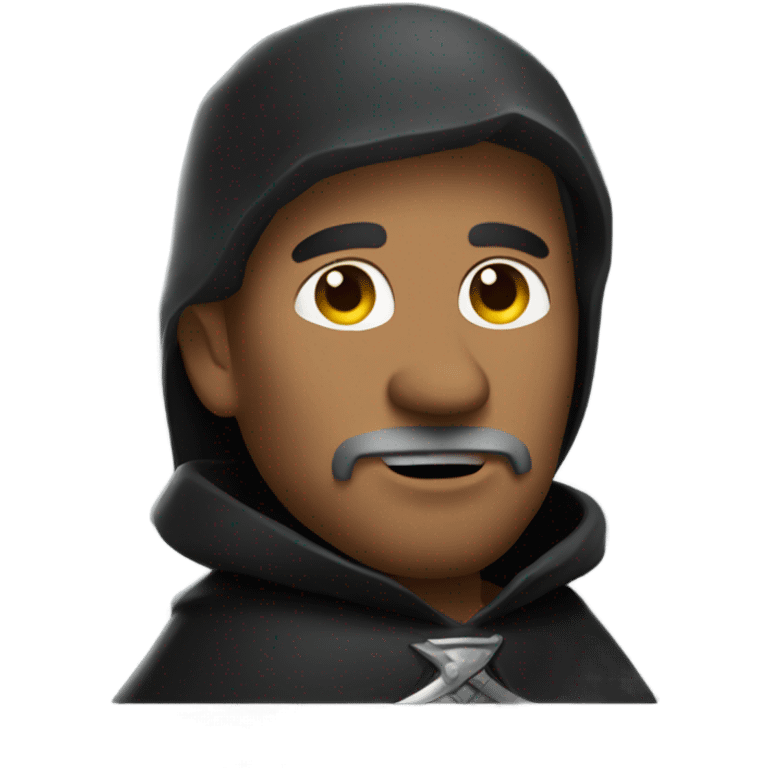 medieval Bounty Hunter, black cape emoji