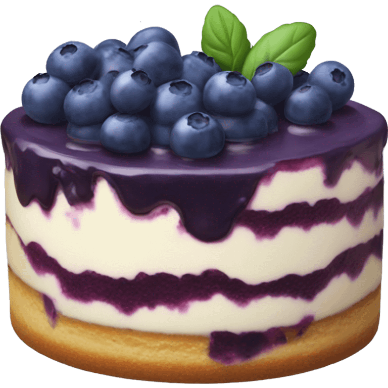 Blueberry Cheesecake  emoji