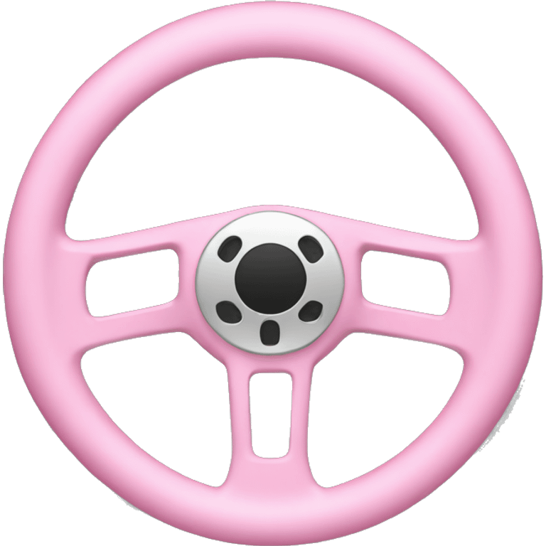 pink steering wheel emoji