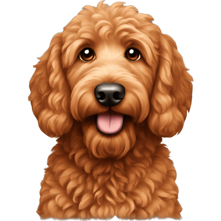 Red goldendoodle emoji