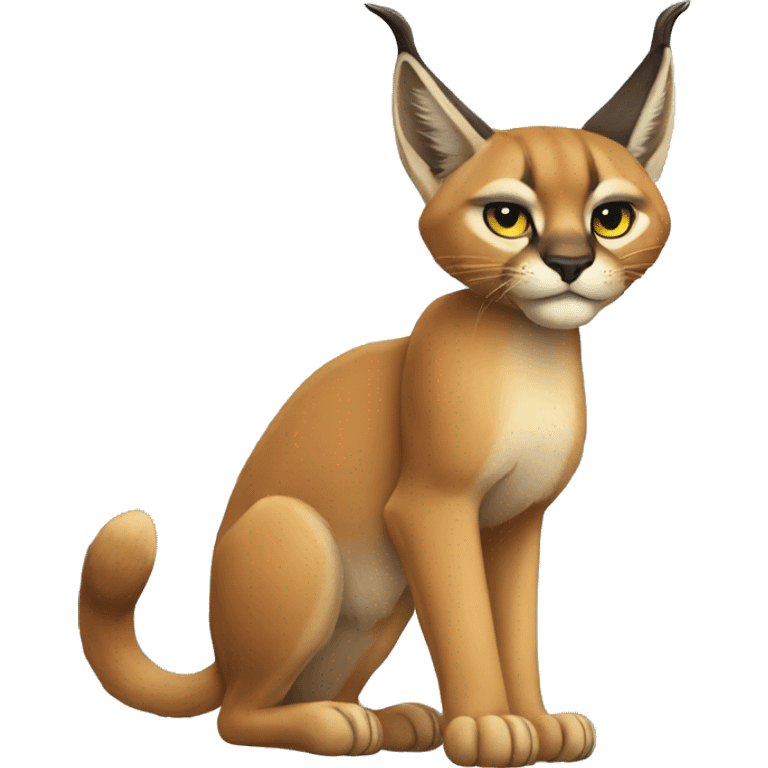 Full body caracal emoji