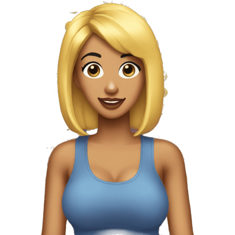 Cardi B in tanktop emoji