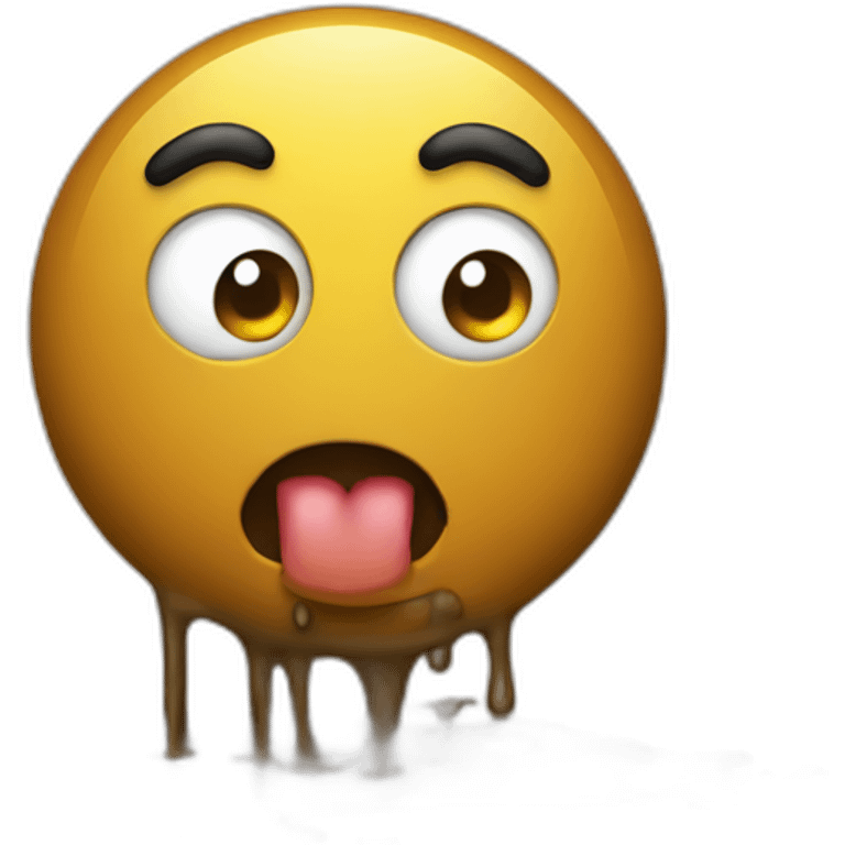 funny mud go pee emoji