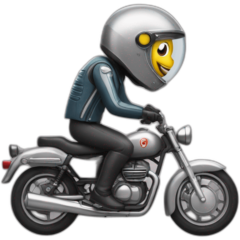 Sardine on a motorcycle  emoji